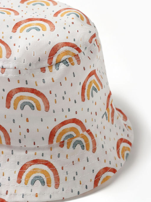 Панама детская KAFTAN «Радуга», белая, размер 52-54