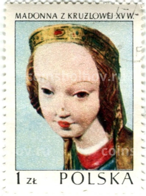 Марка Мадонна из Крузлова 1973 год Польша
