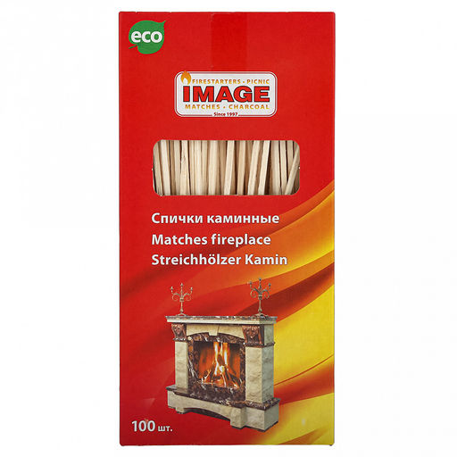 Спички каминные 100шт, 22х11х2,7см, длина спички 21см, удлиненные, Image (Россия) - Домашняя мода фото 5