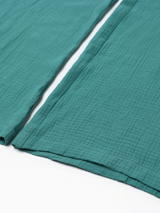 Брюки женские MIST Muslin, размер 40 (XS), бирюзовые