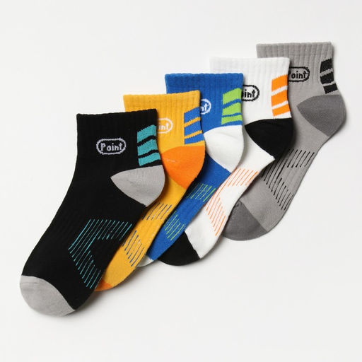 Носки для мальчика укороченные MINAKU, набор 5 пар, размер 35-38 (23-26 см)