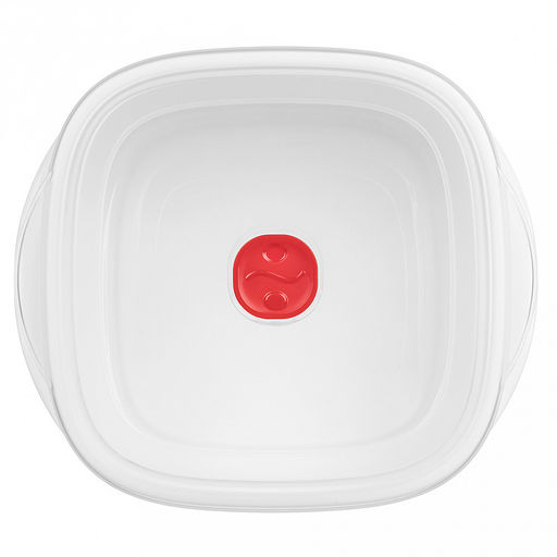 Контейнер для продуктов пластмассовый Bergamo 2,5л, 22,4х19,7х10,7см, с клапаном, полипропилен, белый, подходит для СВЧ (Россия) - Домашняя мода фото 2