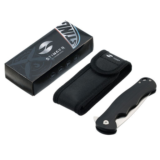 Нож складной 115 мм STINGER FK-KL271-BLK  фото 5