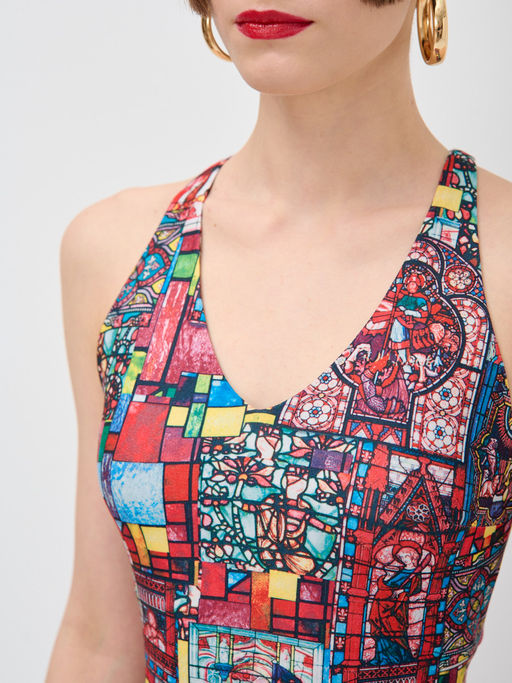 Платье с принтом масло OD-632-3 - Tantino фото 7