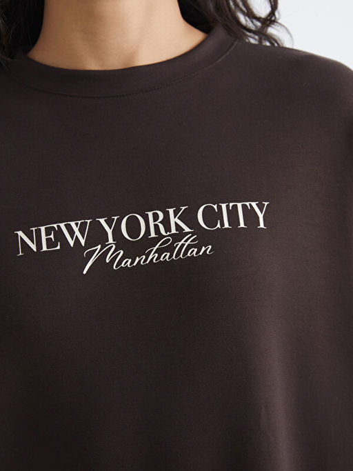 NYC Bask?l? Soft Touch Kad?n Sweatshirt Tunik