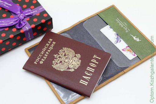 Женская кожаная обложка для паспорта Sergio Valentini СВ 8041-005/1  фото 4