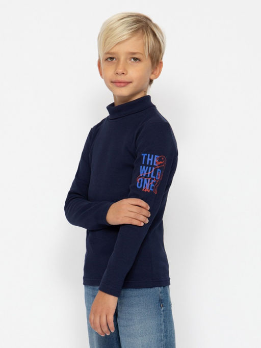 CRB wear/CWKB 63710-41-387 Водолазка для мальчика,темно-синий/Ex.Cherubino  фото 2