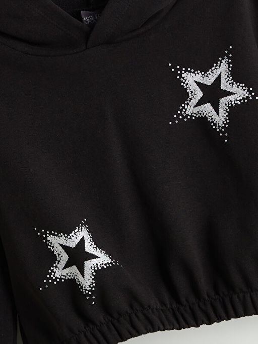 Kap??onlu K?z ?ocuk Sweatshirt