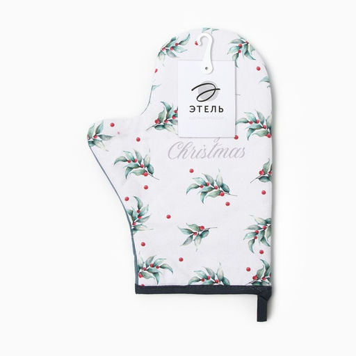Варежка-прихватка Этель Snow fun, 20?28 см, саржа, 100% хлопок, ватин 250 г/м?  фото 4