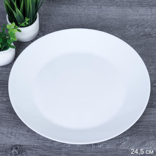 Тарелка 240 мм белая ЕВРО / LMLQP95 (white) /уп 6/36/