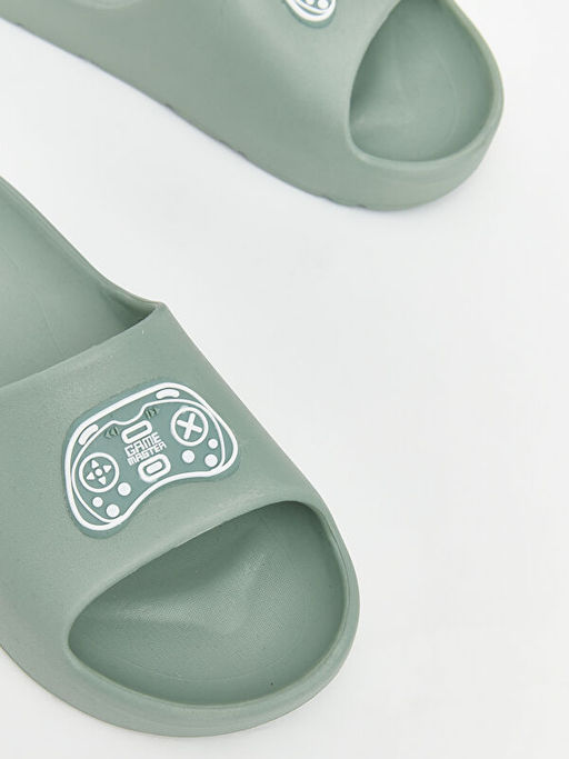 Oyun Konsolu Bask?l? Erkek ?ocuk Terlik