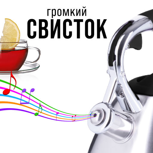 28972 Чайник 3 л нерж/сталь со свистком MB (х12) - Mayer&boch фото 10