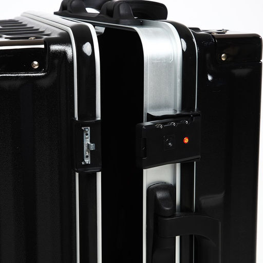 Чемодан малый 20, отдел на молнии, 2 кодовых замка, 4 колеса, крючок, цвет чёрный - Simaland фото 7