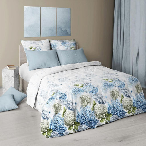 Комплект постельного белья 2-спальный с Евро простыней, перкаль (Тиара) - Ивановотекстиль фото 4