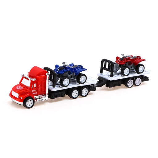 Грузовик инерционный Автовоз, с 2 квадроциклами, МИКС - Simaland фото 16