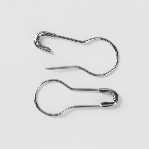 Цена за 2 шт. Булавки с круглым концом, 22 мм, 100 шт., цвет серебряный