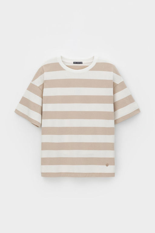 VERY NEAT _ ЕВТ 3190/темно-бежевый,полоска фуфайка жен фото 5