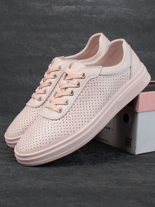 05-PDXL143-3 PINK Кроссовки женские (натуральная кожа) - Фабричный китай фото 16