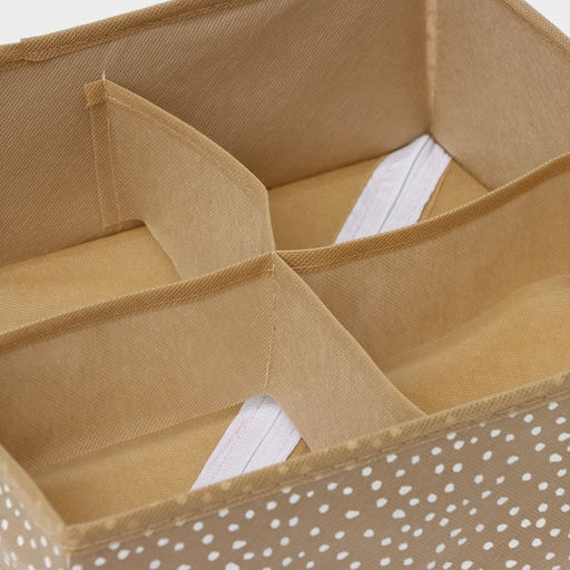 Органайзер для хранения белья Доляна Points, 4 ячейки, 292910 см, бежевый фото 4