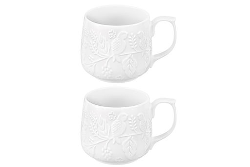 Набор 2 кружек 500 мл 13,5*10*9 см Птички на ветке, фарфор - Elan gallery фото 4