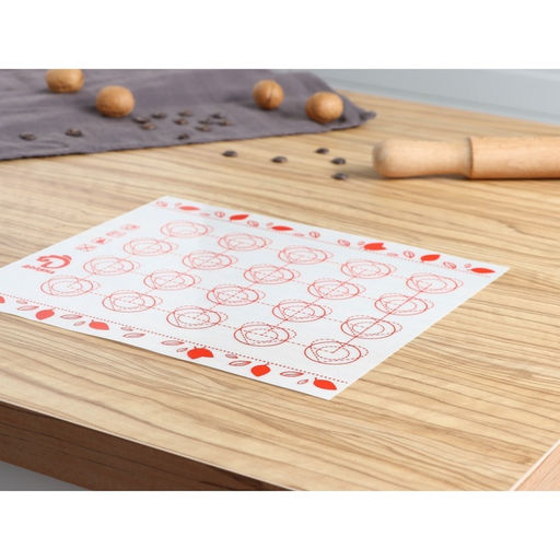 Коврик для выпечки армированный Доляна Макарун, силикон, 29.3?26 см, белый