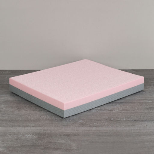 Мат балансировочный для фитнеса и йоги 50х40х6cm/ розово-серый/ уп20 - ГалеонТрейд фото 2