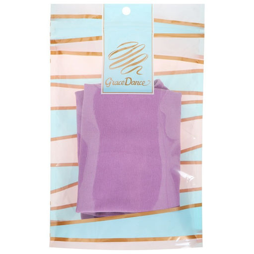 Купальник гимнастический Grace Dance, с укороченным рукавом, вырез лодочка, р. 36, цвет фиалковый  фото 12