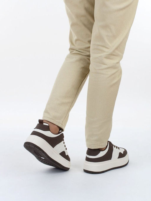 04-PDH336-3 BROWN Кроссовки демисезонные женские (натуральная кожа, нубук)