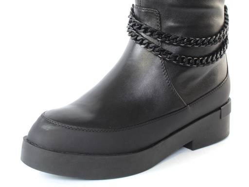 04-M3-1492 BLACK Ботинки зимние женские (натуральная кожа, натуральный мех) - Фабричный китай фото 5