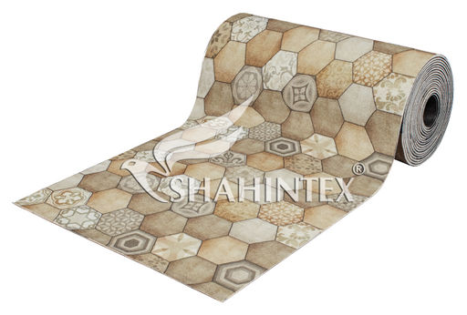 Коврик-дорожка SHAHINTEX DIGITAL PRINT (14) Мозаика 100х1500 бежевый  фото 2