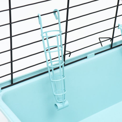 Клетка для кроликов, морских свинок Пижон №4 складная , 80 х 50 х 47 см, бирюзовая  фото 8