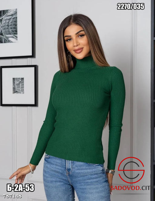 Женская водолазка однотонная - Bruno фото 2