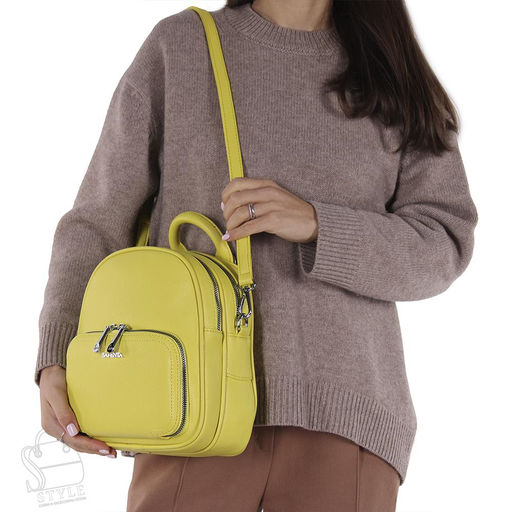 Рюкзак женский 670100 yellow Velina Fabbiano-Safenta/30 в Новосибирске