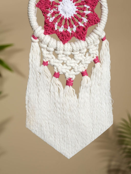 Ловец снов «Красный цветок», 12×33 см