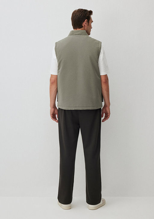 Cep Detayl? Yesil Sisme Yelek - Mavi фото 6