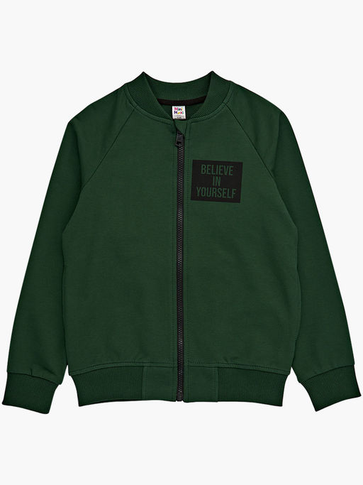 Спортивный костюм для девочки на молнии UD 7728 зелен-хаки - Mini maxi фото 6