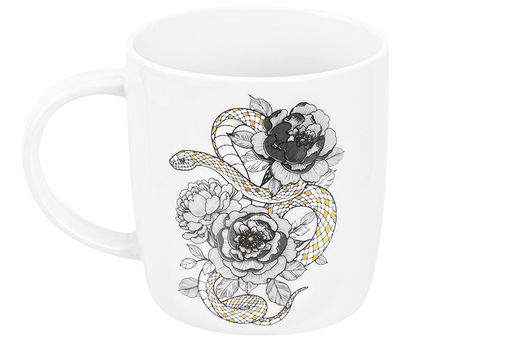 Кружка 380 мл 12,5*9*9,3 см Змея, NEW BONE CHINA - Elan gallery фото 6