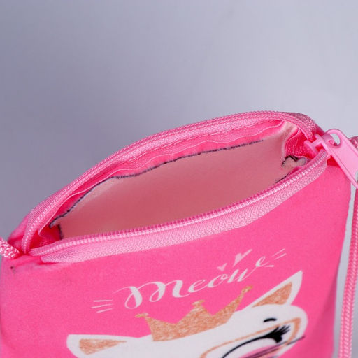 Сумка детская плюшевая «Кошечка принцесса» плоская