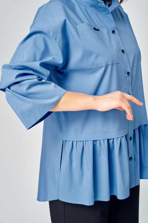 Блуза EVA GRANT 7080-1 голубой