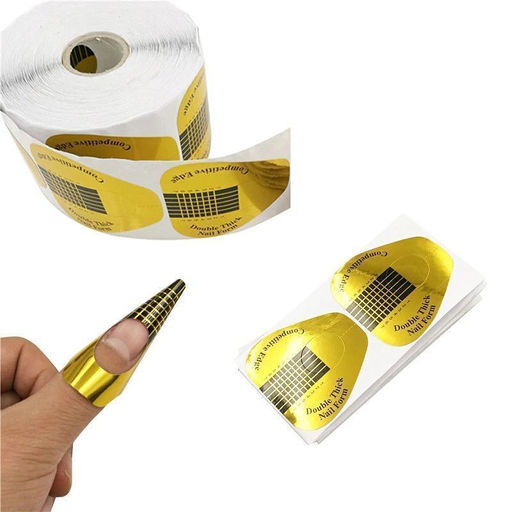 Nail Art Формы для наращивания ногтей одноразовые, треугольник, 500 шт/уп  фото 2