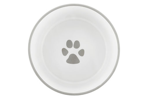 Набор мисок для домашних питомцев 2 пр. 400 мл 13,5*13,5*5 см Лапка на белом и сердечки керамика - Elan gallery фото 6