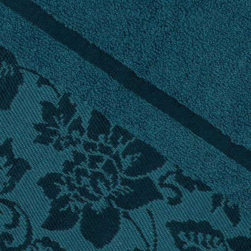 Полотенце махровое "Сильвия" 70х130см, гладкокрашенное, 375г/м2, темно-бирюзовый (морская волна) (Россия)