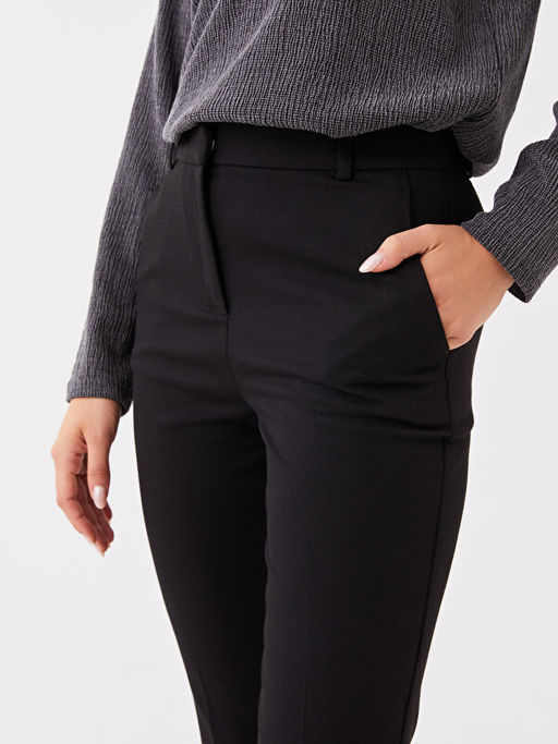 Kad?n Dar Fit D?z Pantolon