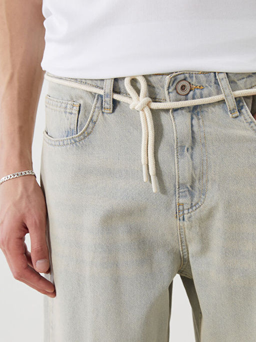 Loose Fit Erkek Jean Pantolon