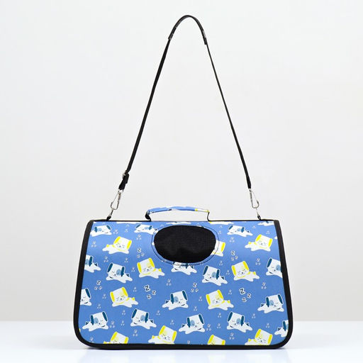 Сумка-переноска каркасная Щенки, размер S, 37,5 х 17 х 22 см - Пижон фото 2