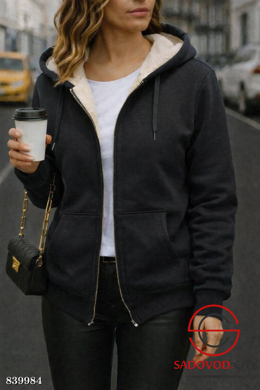 Худи женское на молнии - Bruno фото 2