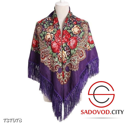 Платок женский шерстяной - Zum ming фото 3