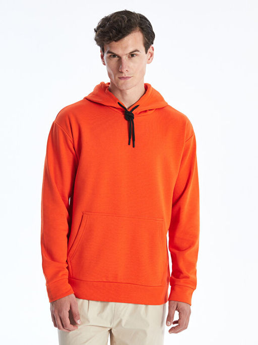 Uzun Kollu Erkek Kal?n Hoodie