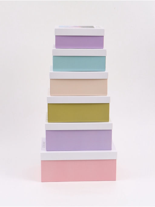 Набор подарочных коробок 6 в 1 Лето, 32.5?20?12.5 - 20?12.5?7.5 см