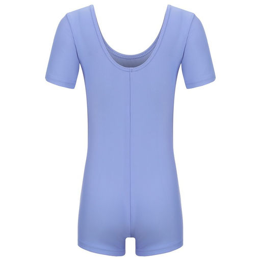 Купальник гимнастический Grace Dance, с шортами, с коротким рукавом, р. 42, цвет сирень  фото 10